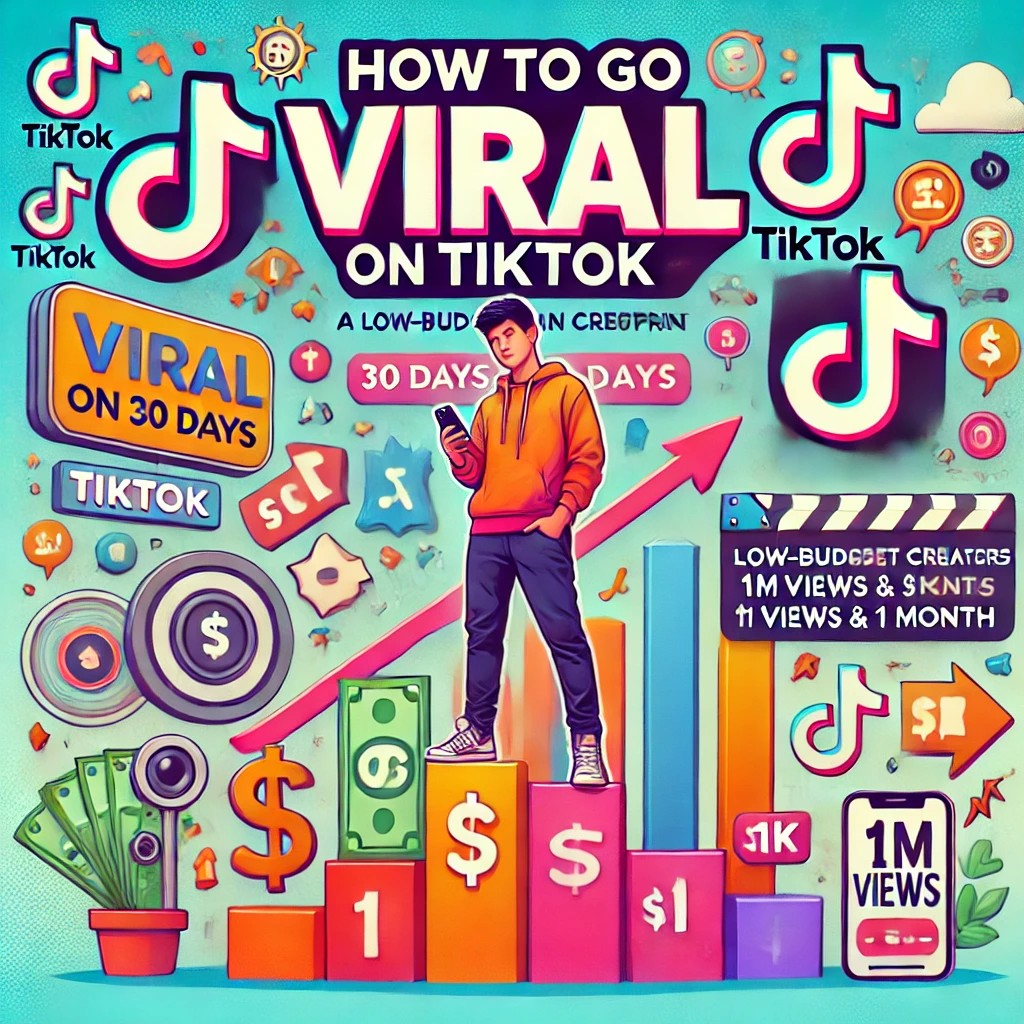 How to Go Viral on TikTok in 30 Days: A Low-Budget American Creator’s Blueprint to 1M Views & $1K/Month (Step-by-Step Plan)